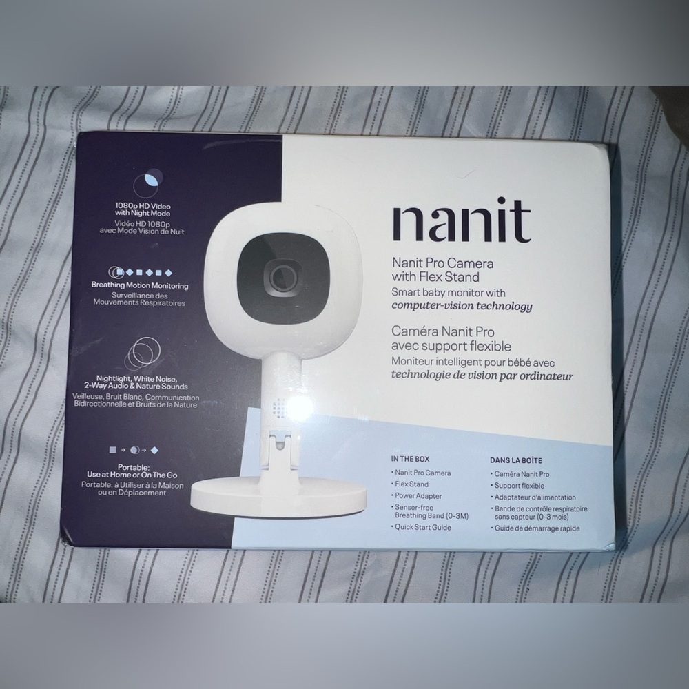 Pro Smart Baby Monitor Camera - White